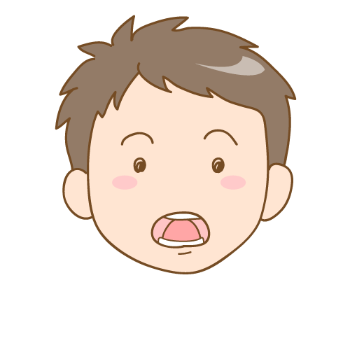 舌で前歯を触る・押す
