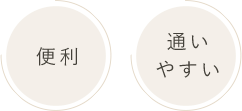便利、通いやすい